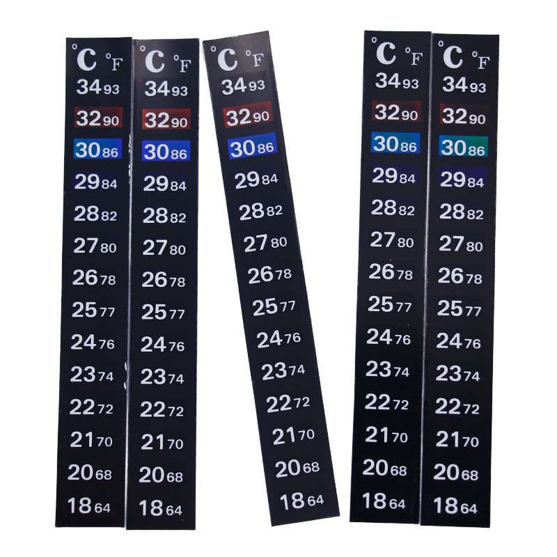 Aquarium Fish Under 1 Inch - 1/2/3/5pcs/lot Change Color Thermometer Strip Portable