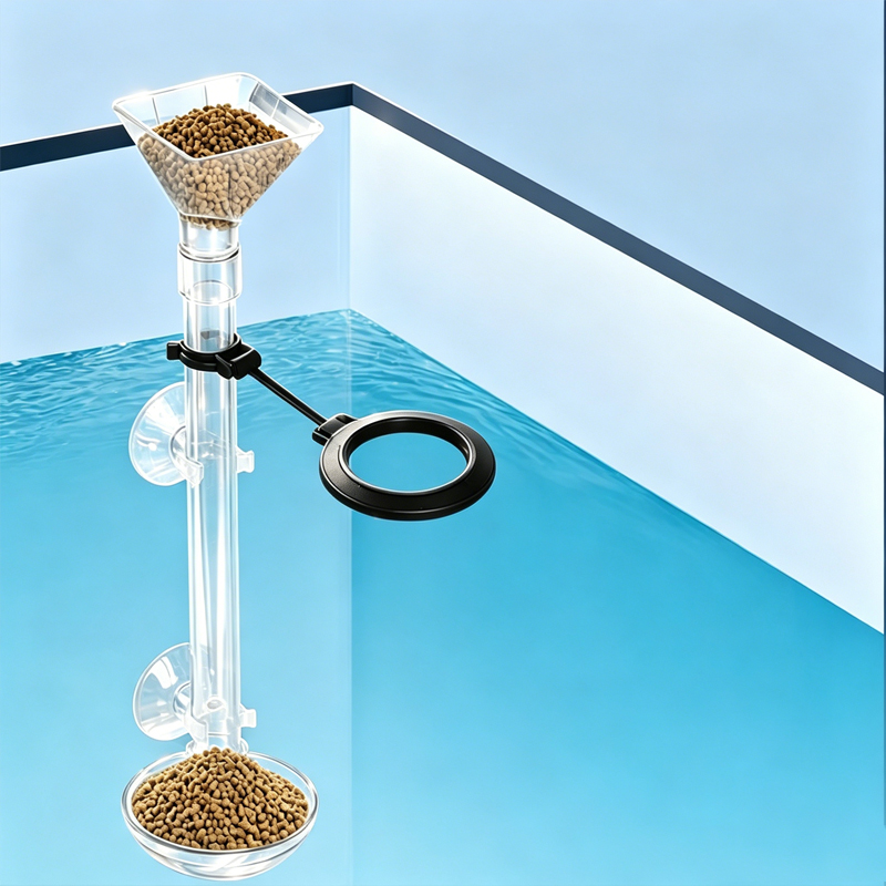 Aquarium Fish Feeder - Acrylic Aquarium Fish Feeder Transparent Tube