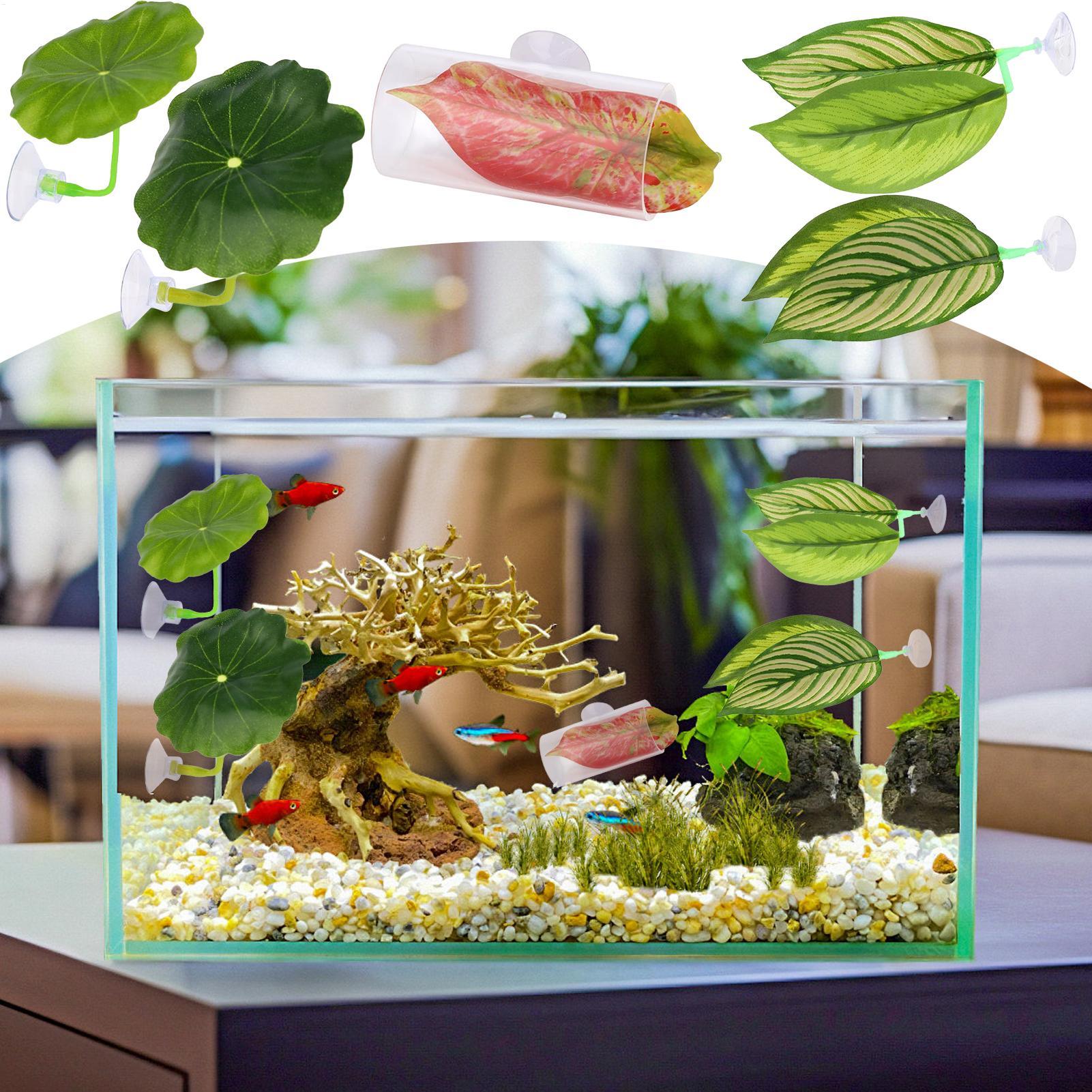 Fish Toy In Aquarium - Betta Fish Hammock 5 Pieces Adjustable