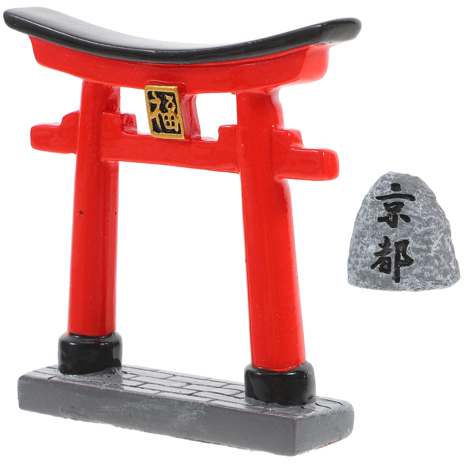Aquarium Fish Japanese - Japanese Miniature Torii Gate Ornament for