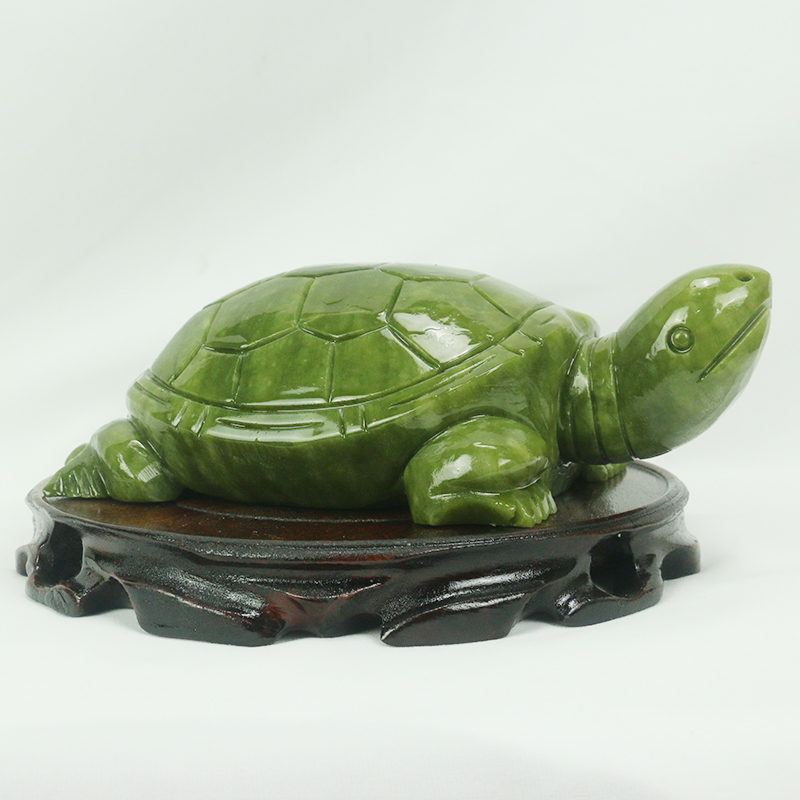 Natural Jade/turtle Sculpture/ - Aquarium Fish Cartoon recension och pris