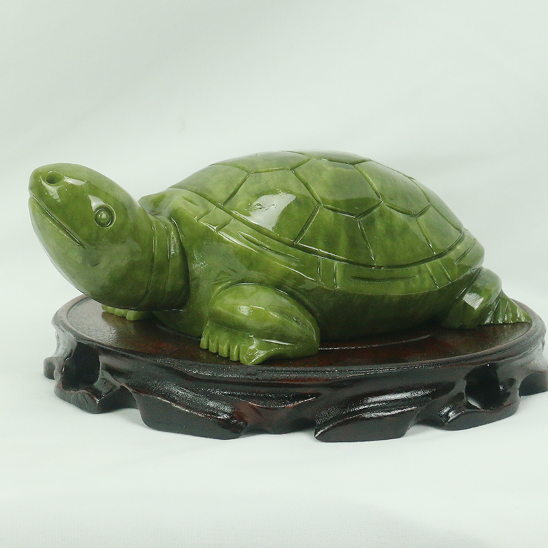 Natural Jade/turtle Sculpture/ - Aquarium Fish Cartoon recension och pris