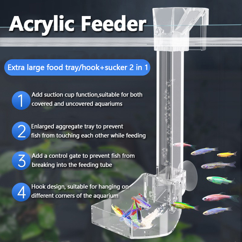 Aquarium Acrylic Feeding tube  - Aquarium Fish Variety recension och pris