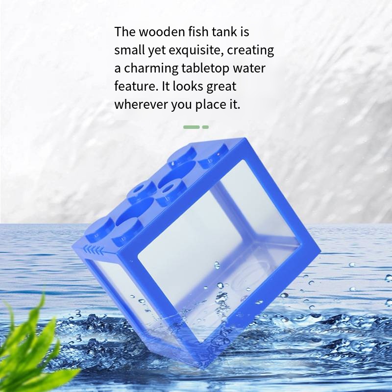 Novelty Block‑Shaped Mini Aqua - Aquarium Fish Goldfish recension och pris