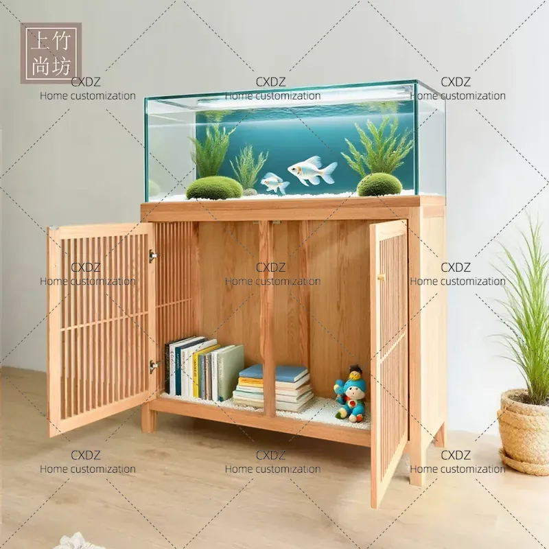 Red Oak Cherry Wood Fish Tank  - Aquarium Fish Japanese recension och pris