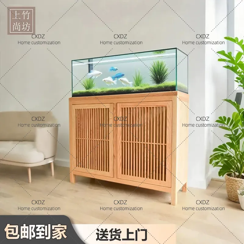 Red Oak Cherry Wood Fish Tank  - Aquarium Fish Japanese recension och pris