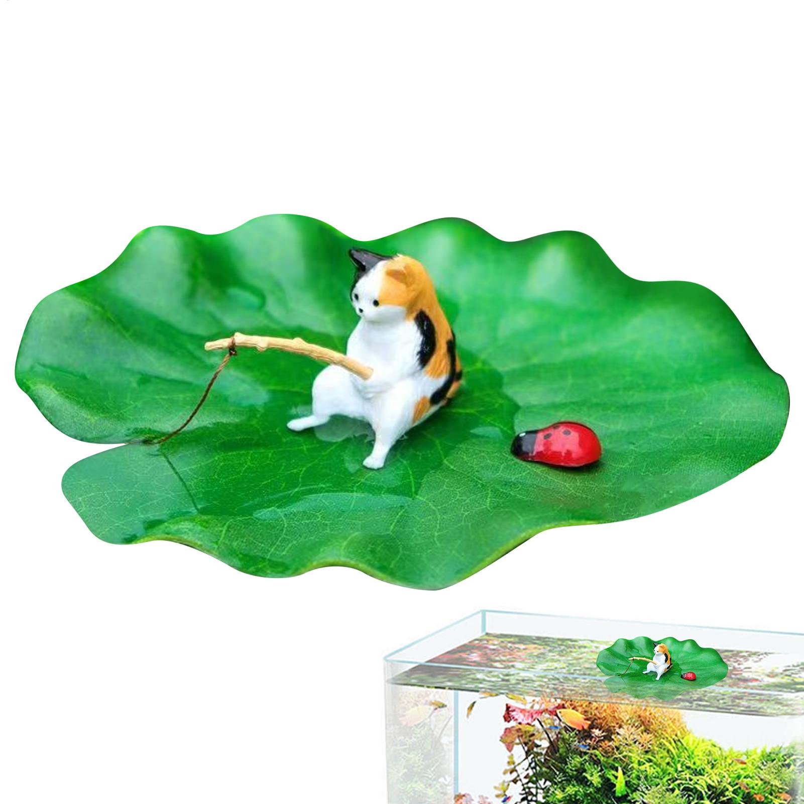 Aquarium Decor Floating Cat Fi - Aquarium Fish Escape recension och pris