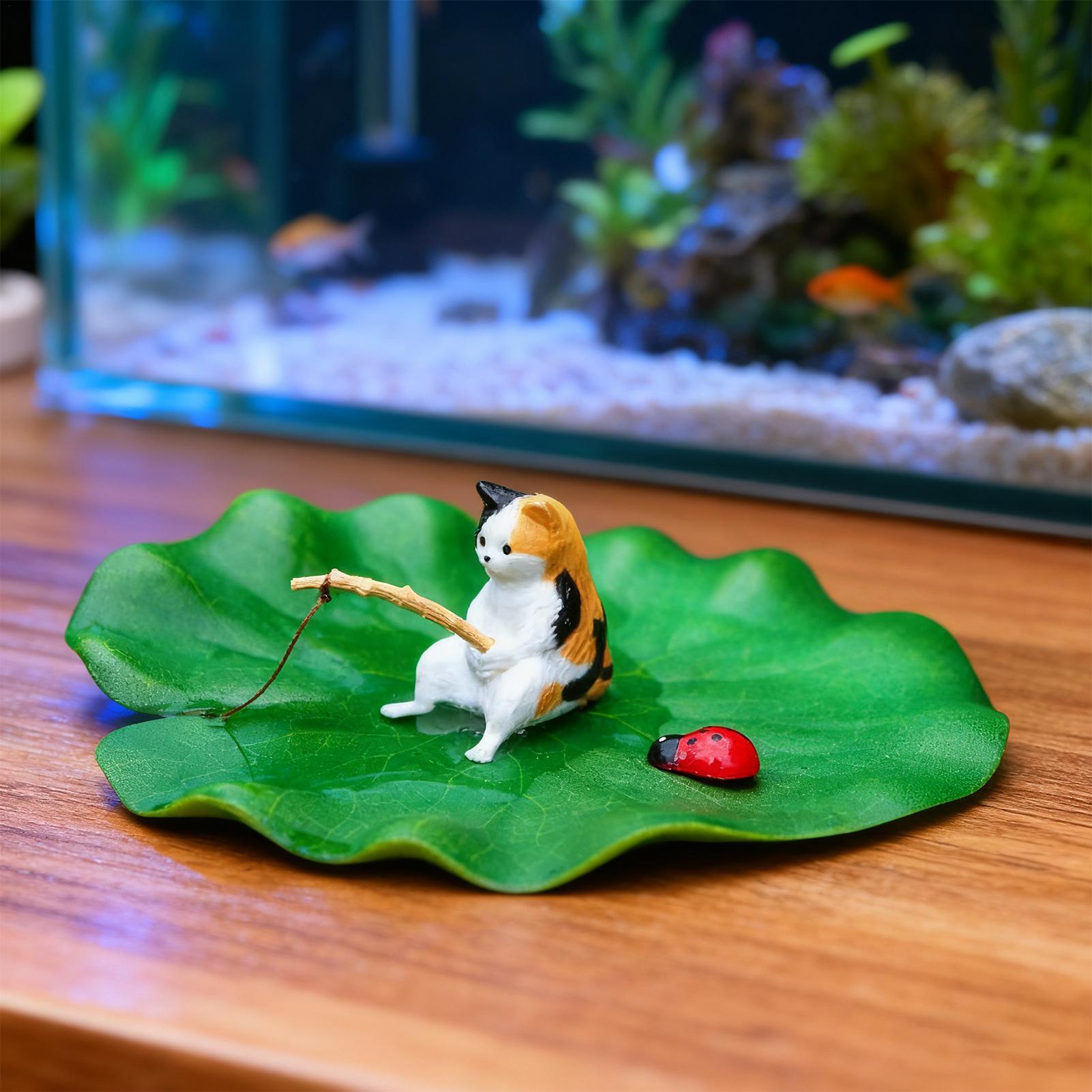 Aquarium Decor Floating Cat Fi - Aquarium Fish Escape recension och pris