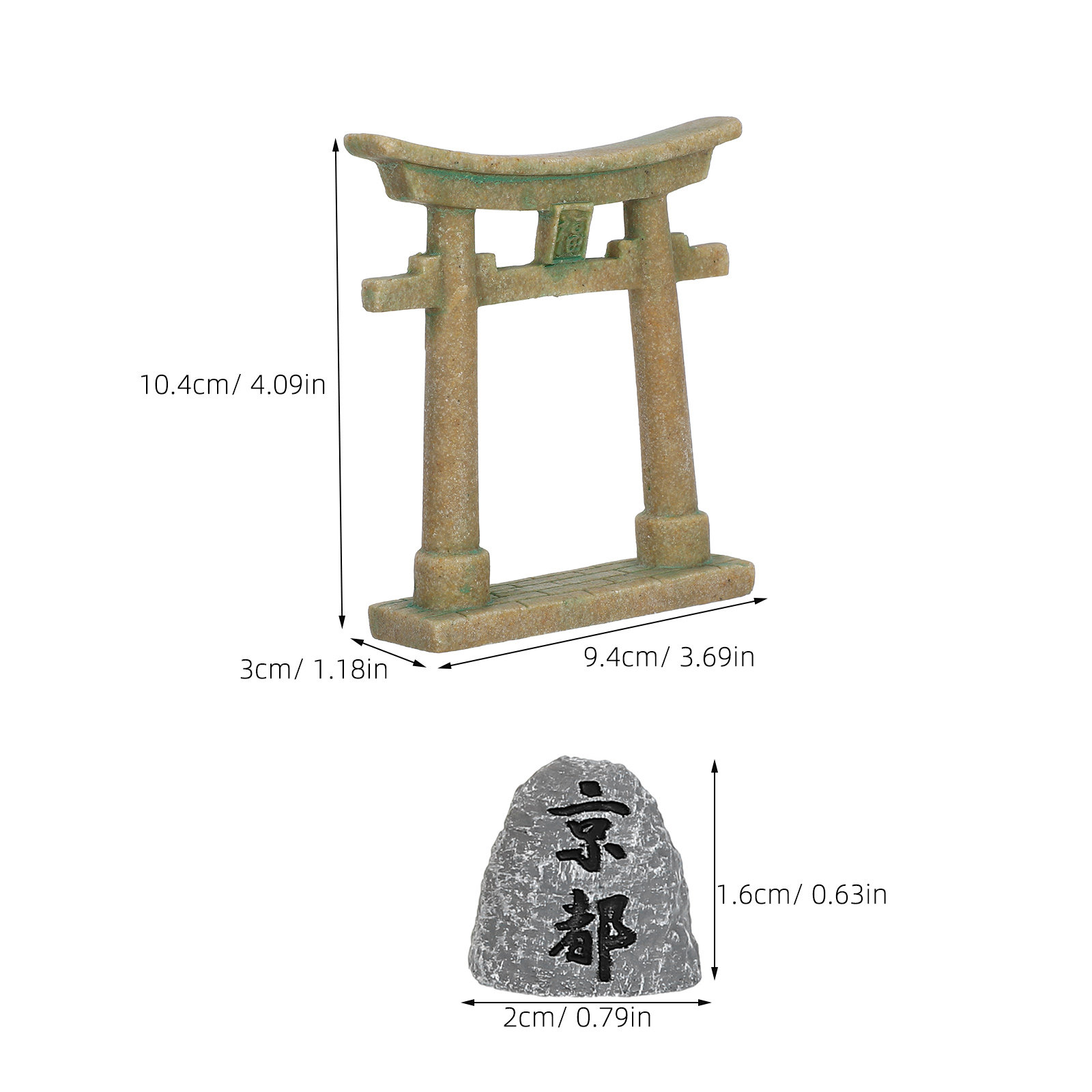 Miniature Japanese Torii Gate  - Aquarium Fish Japanese recension och pris