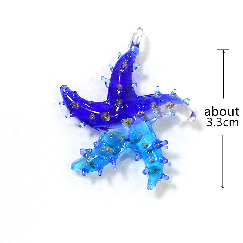 Mini Glass Starfish Pendant Co - Aquarium Mini Fish recension och pris