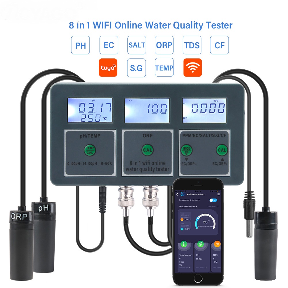 Tuya WiFi Digital PH ORP TDS E - Aquarium Fish In Online recension och pris