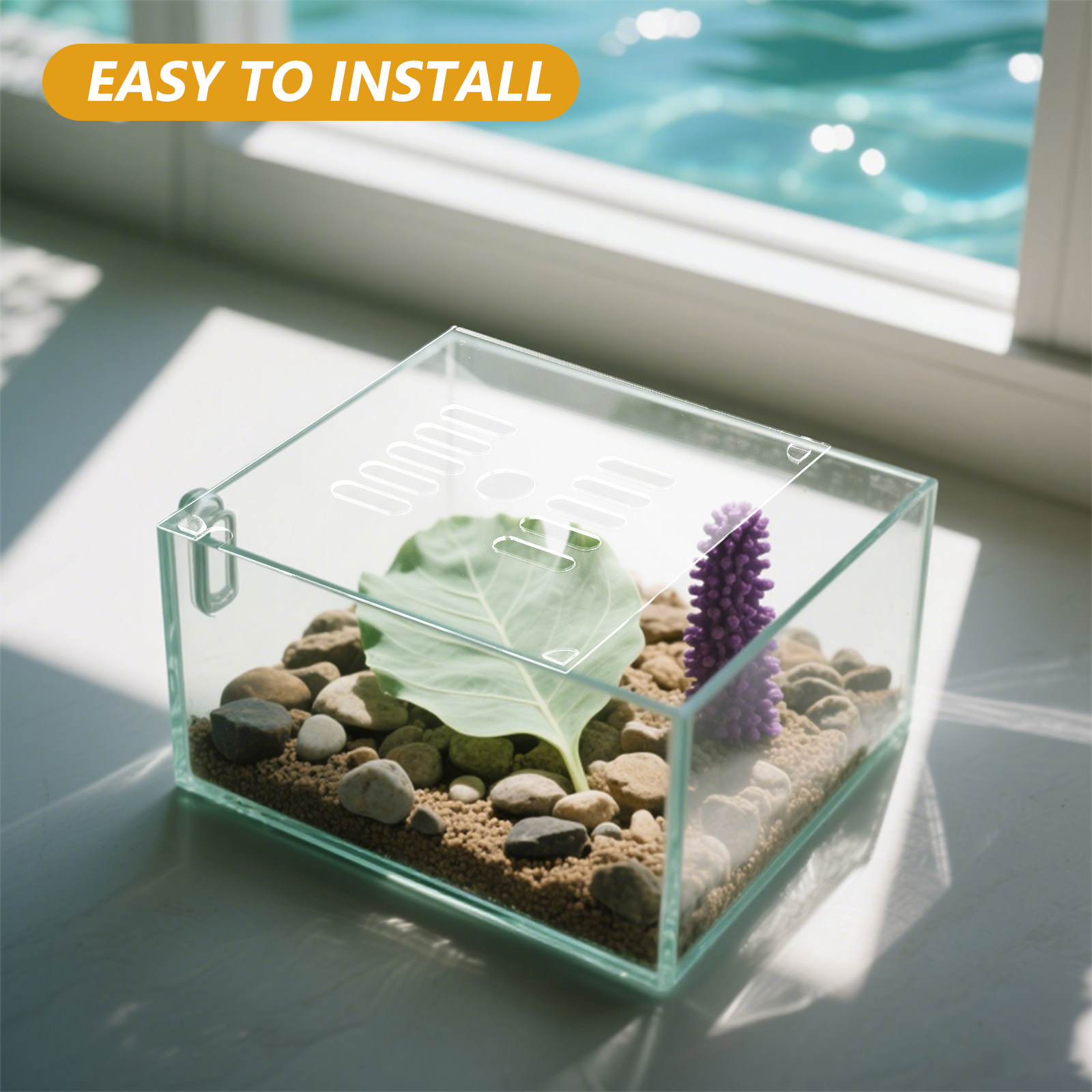 2Pcs Circular Acrylic Aquarium - Aquarium Fish Escape recension och pris