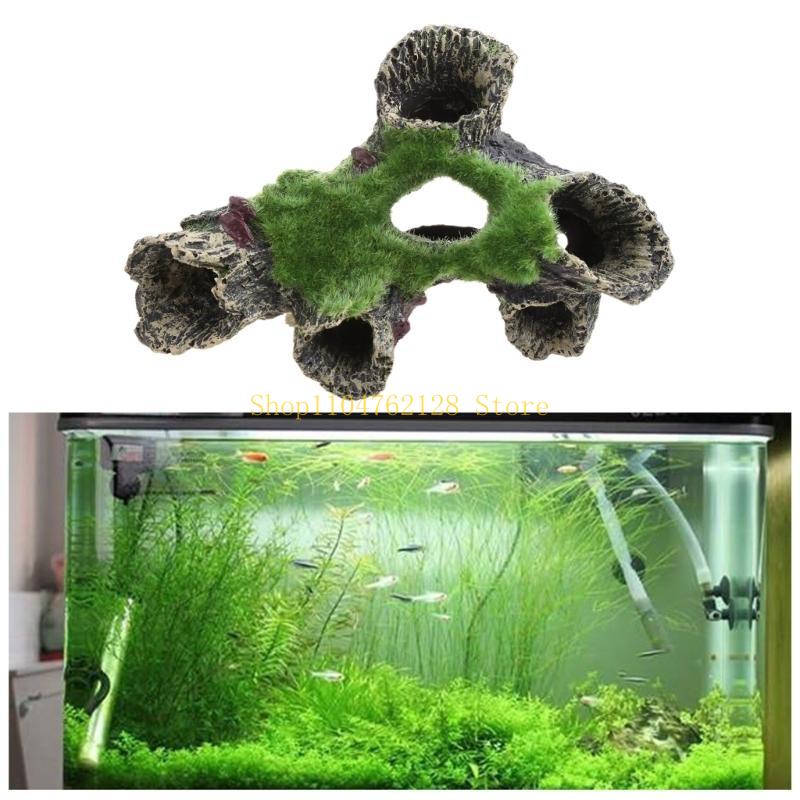 Aquarium Resin Cave Moss Tree  - Aquarium Fish Sale recension och pris