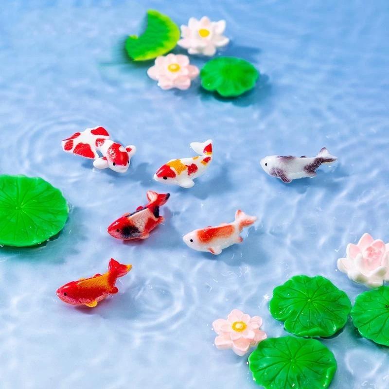 Mini Resin Koi Fish Figurines  - Aquarium Mini Fish recension och pris