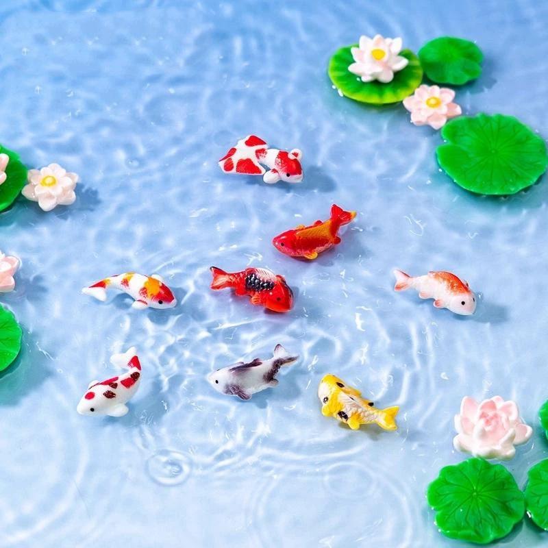 Mini Resin Koi Fish Figurines  - Aquarium Mini Fish recension och pris