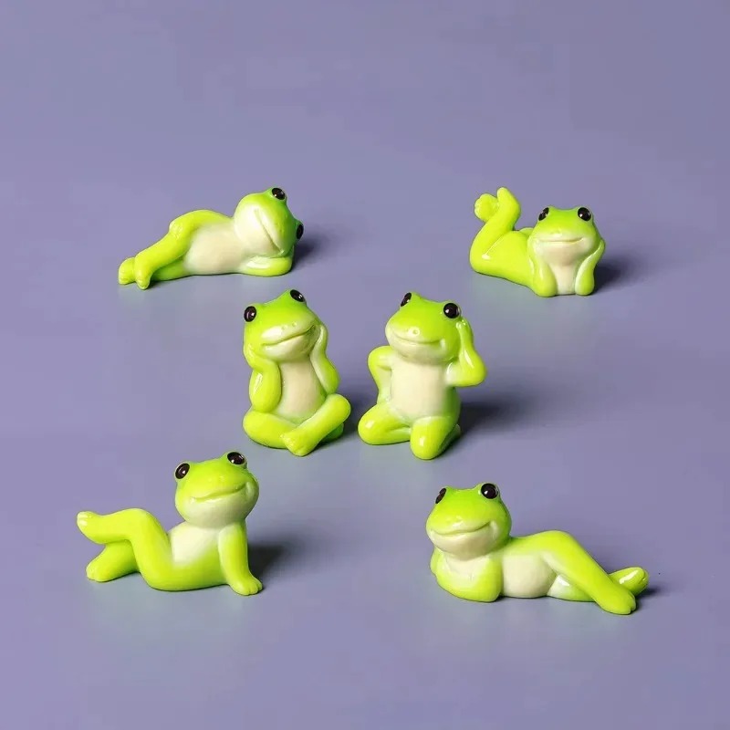 6pcs Cartoon Mini Funny Frog F - Aquarium Mini Fish recension och pris