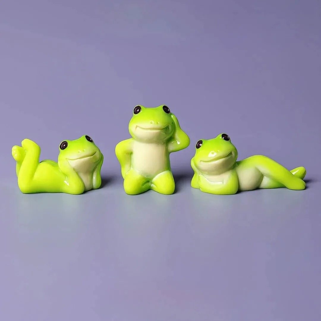 6pcs Cartoon Mini Funny Frog F - Aquarium Mini Fish recension och pris