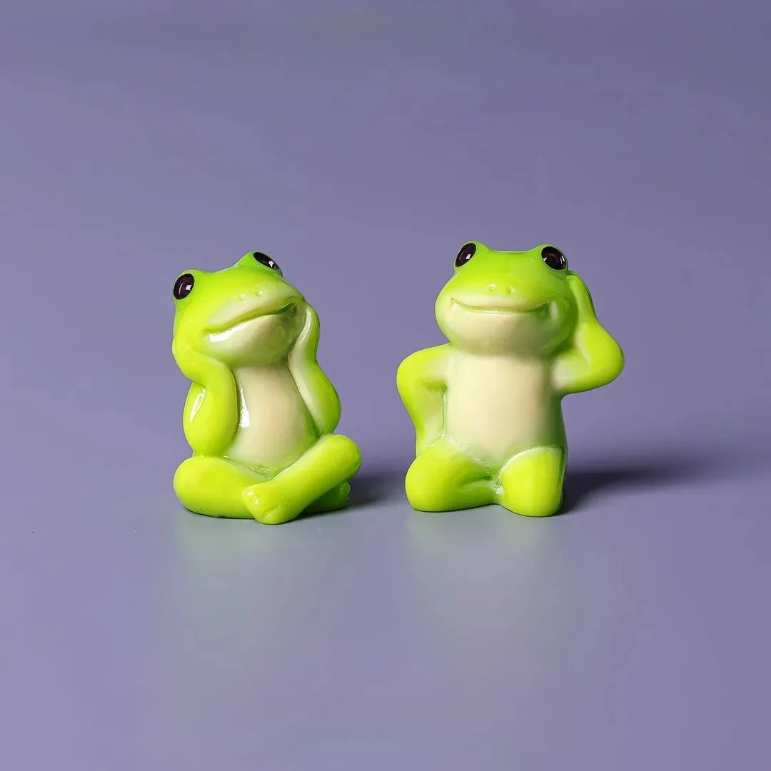 6pcs Cartoon Mini Funny Frog F - Aquarium Mini Fish recension och pris