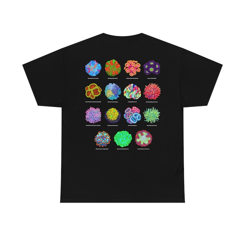 Shirt with 15 Corals on The Ba - Aquarium Fish Cartoon recension och pris