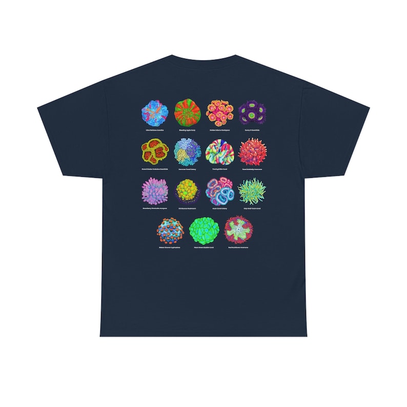 Shirt with 15 Corals on The Ba - Aquarium Fish Cartoon recension och pris