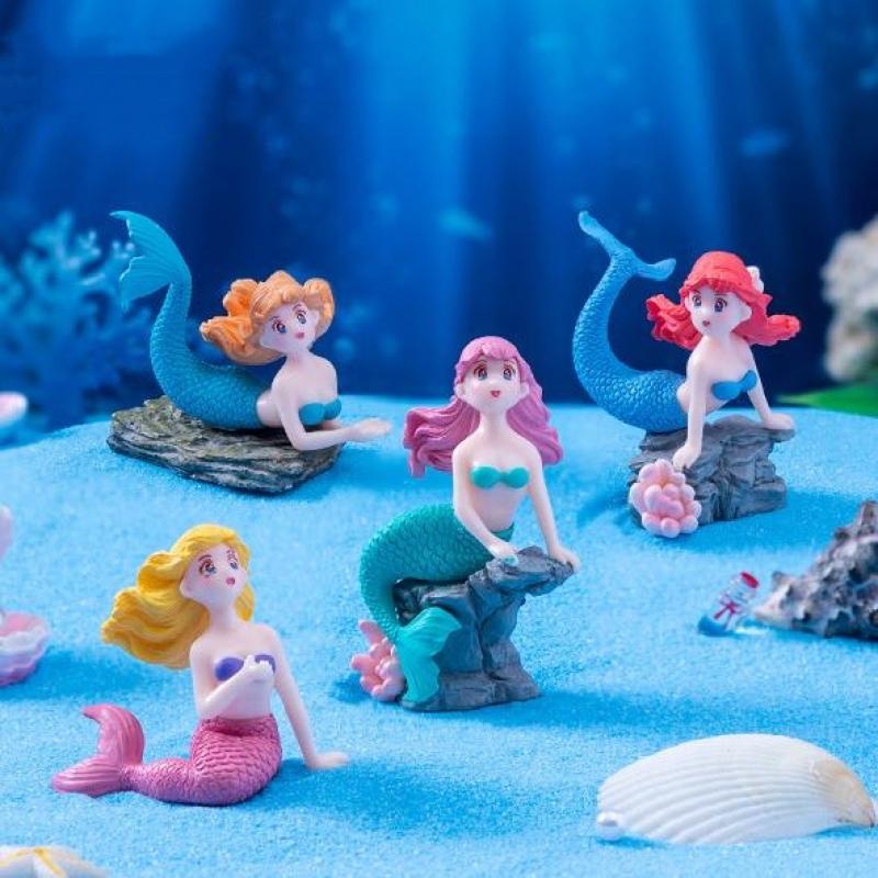 4Pcs Plastic Fish Tank Little  - Aquarium Fish Cartoon recension och pris