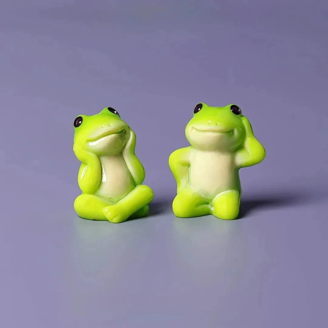 6Pcs Cute Mini Cartoon Frog Fi - Aquarium Fish Cartoon recension och pris