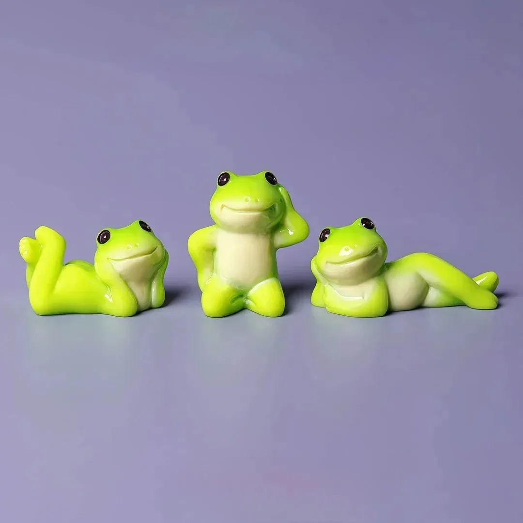 6Pcs Cute Mini Cartoon Frog Fi - Aquarium Fish Cartoon recension och pris