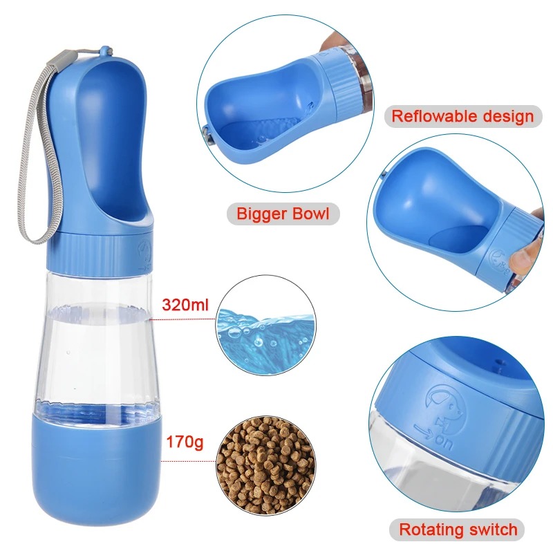 320ML Portable Dog Water Bottl - Royal Canin Food Medium recension och pris