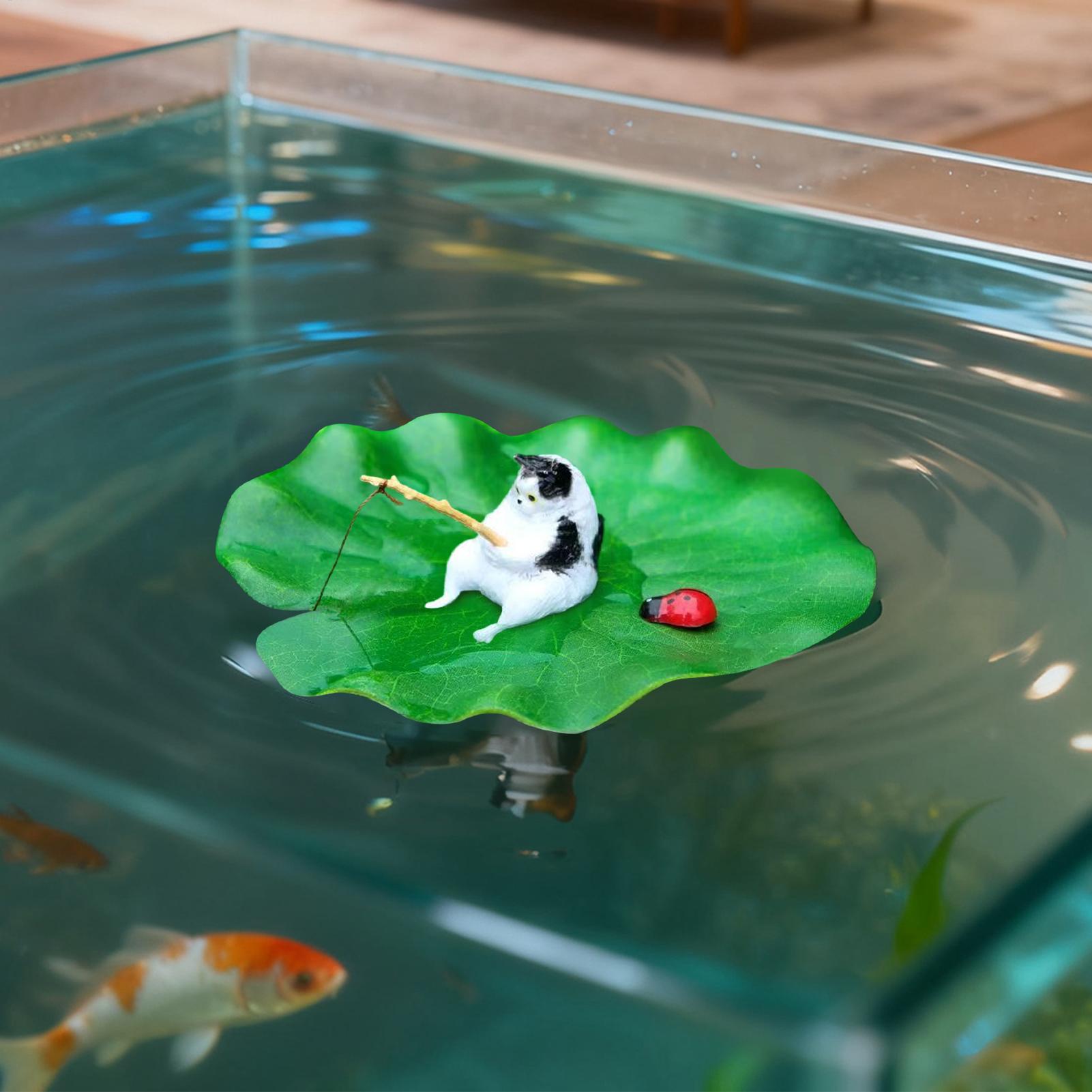 Aquarium Decor Floating Cat Fi - Aquarium Fish Escape recension och pris