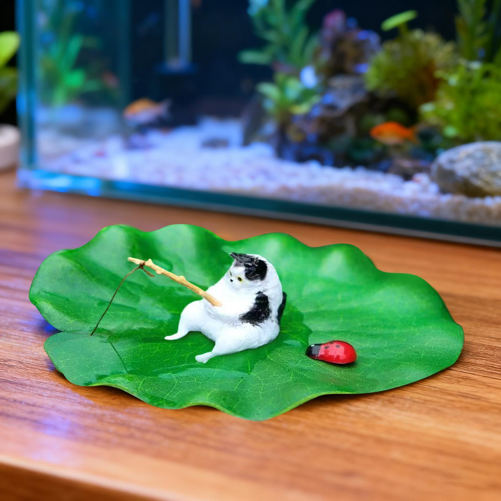 Aquarium Decor Floating Cat Fi - Aquarium Fish Escape recension och pris
