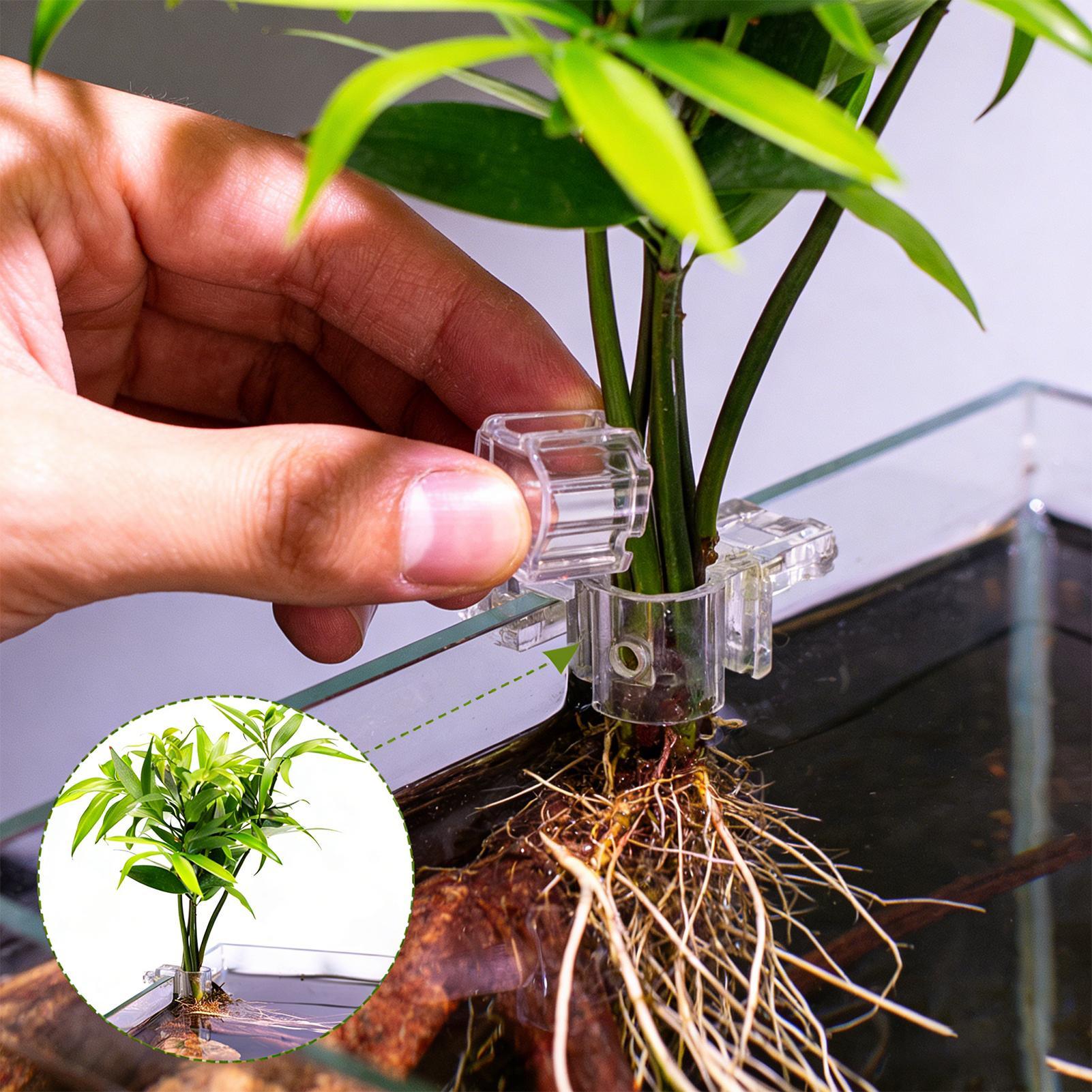 Mini Fish Tank Planter Pot 6Pc - Aquarium Fish Feeder recension och pris