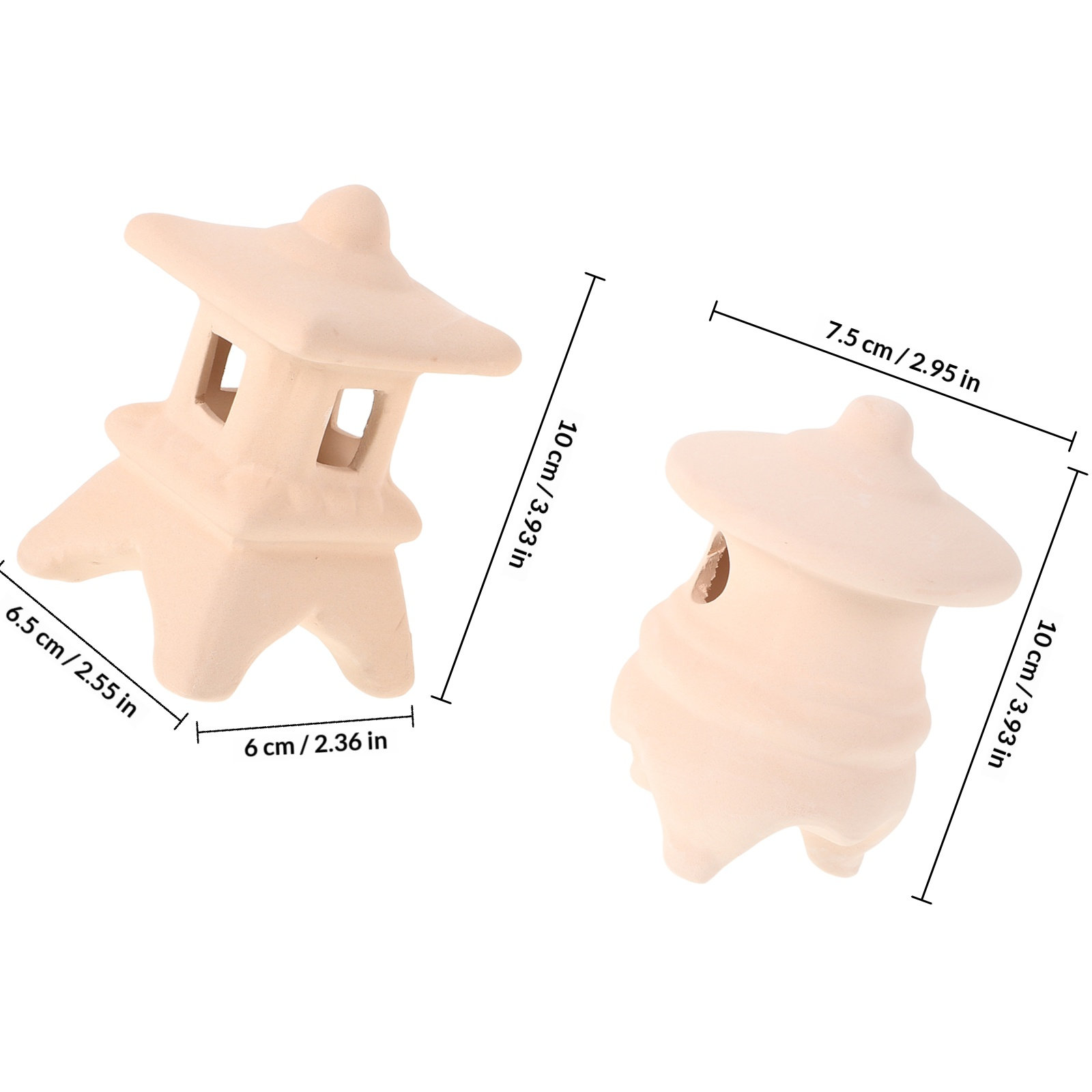 2Pcs Ceramic Aquarium Hide Fis - Aquarium Fish Japanese recension och pris