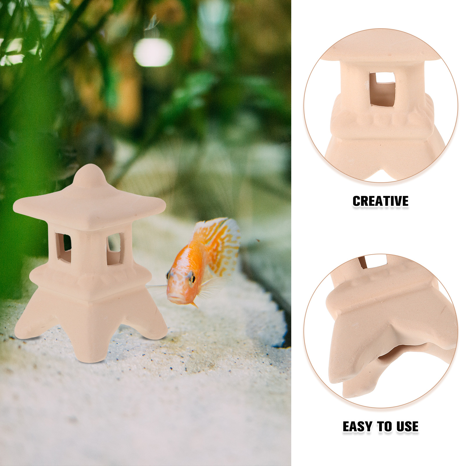 2Pcs Ceramic Aquarium Hide Fis - Aquarium Fish Japanese recension och pris