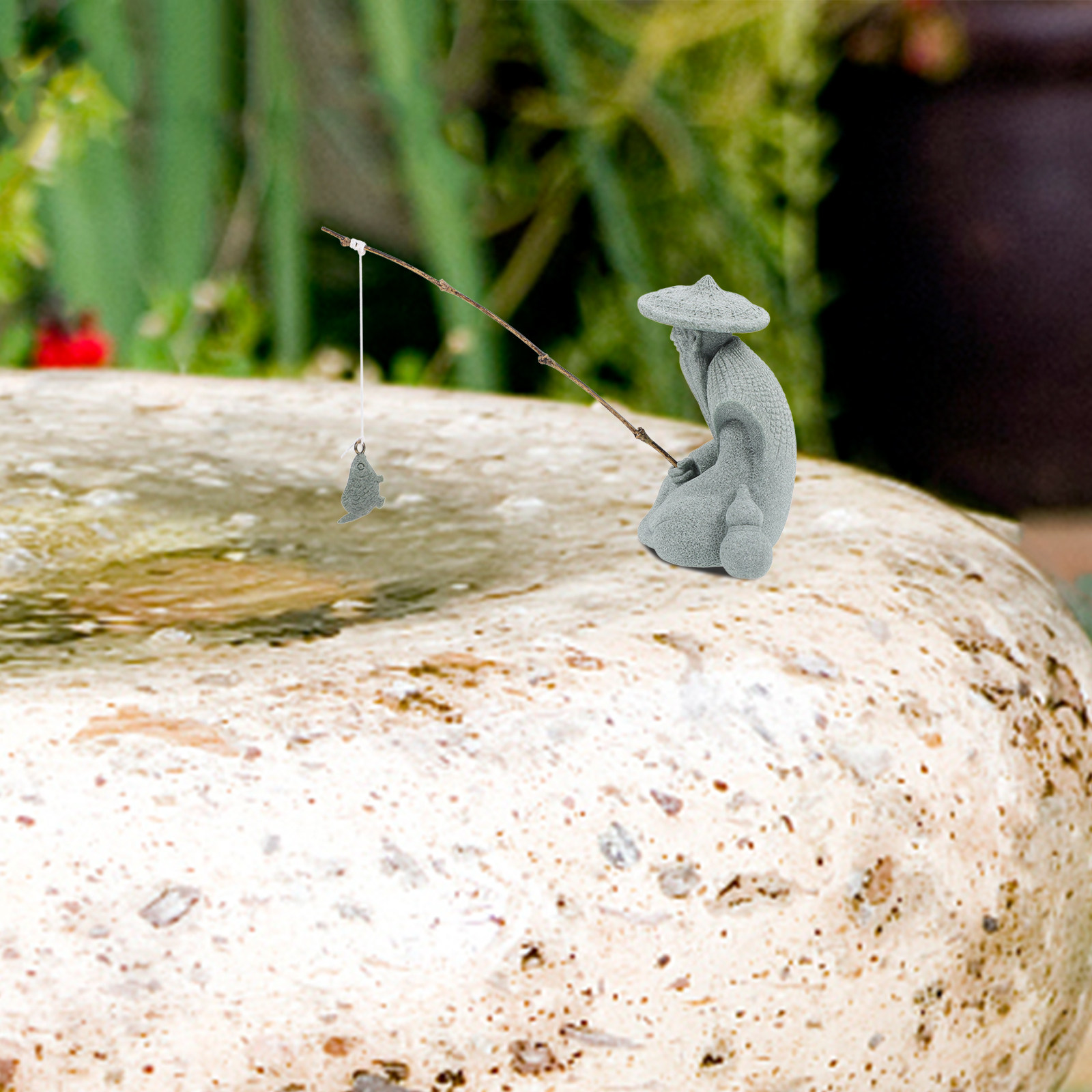 Detailed Resin Fisherman Statu - Aquarium Fish Japanese recension och pris
