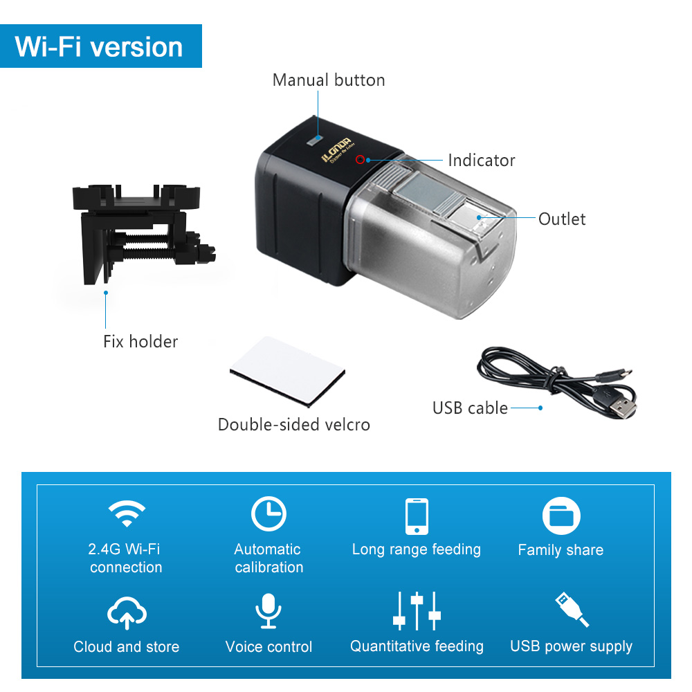WiFi Fish Feeder Automatic Fis - Aquarium Fish Feeder recension och pris