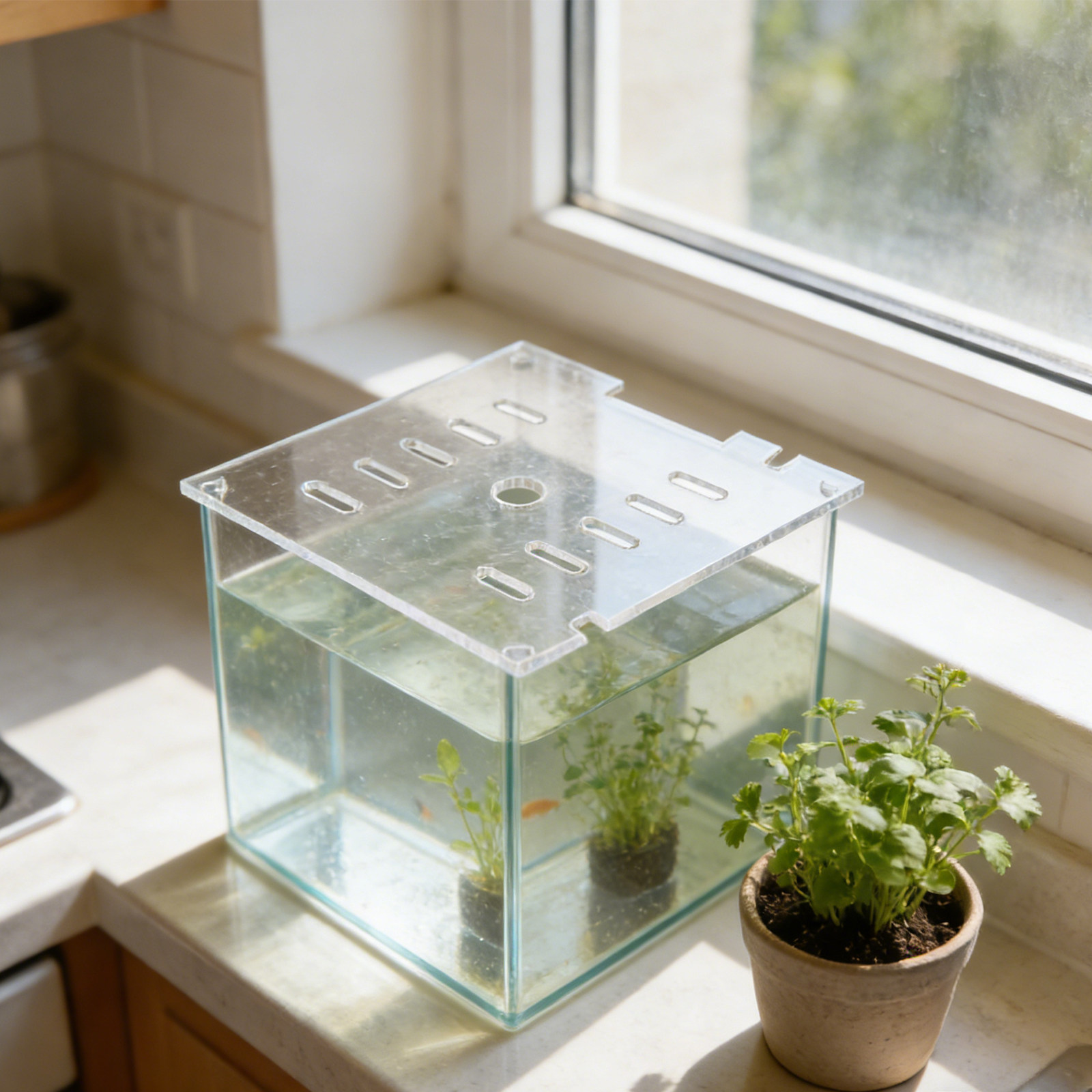 Clear Acrylic Aquarium Top Pan - Fish Toy In Aquarium recension och pris