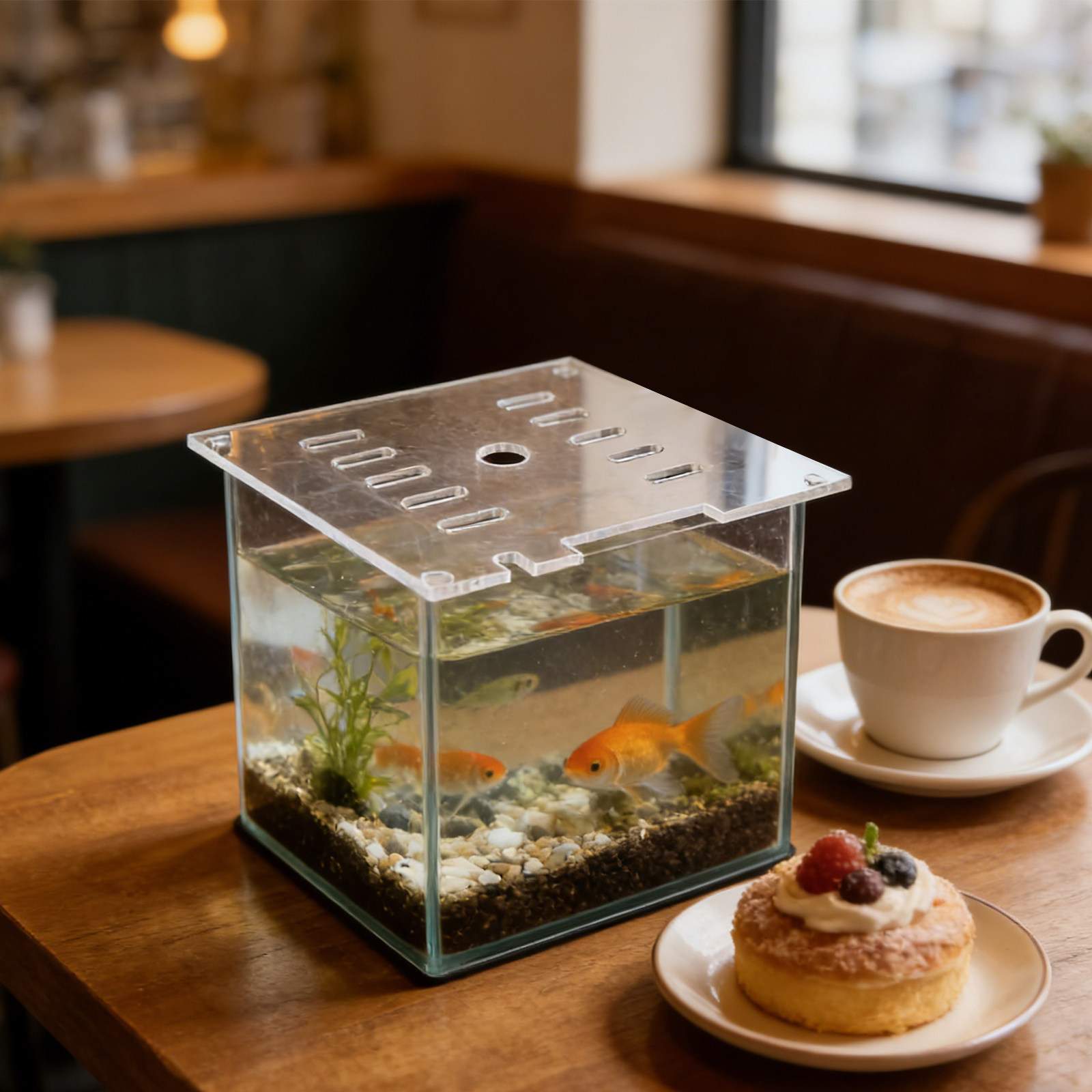 Clear Acrylic Aquarium Top Pan - Fish Toy In Aquarium recension och pris