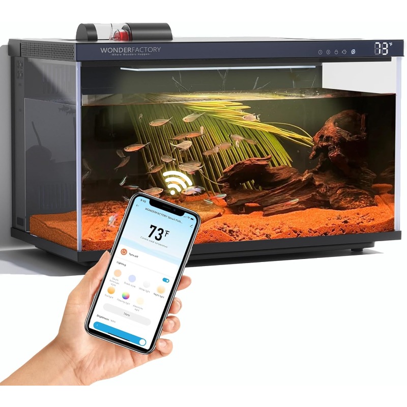 Smart Aquarium, Glass Fish Tan - Aquarium Fish Feeder recension och pris